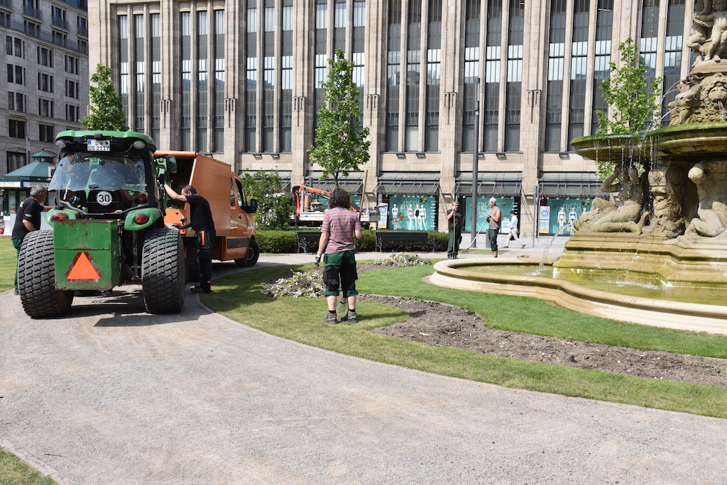 Erstbepflanzug am Corneliusplatz wurde entfernt