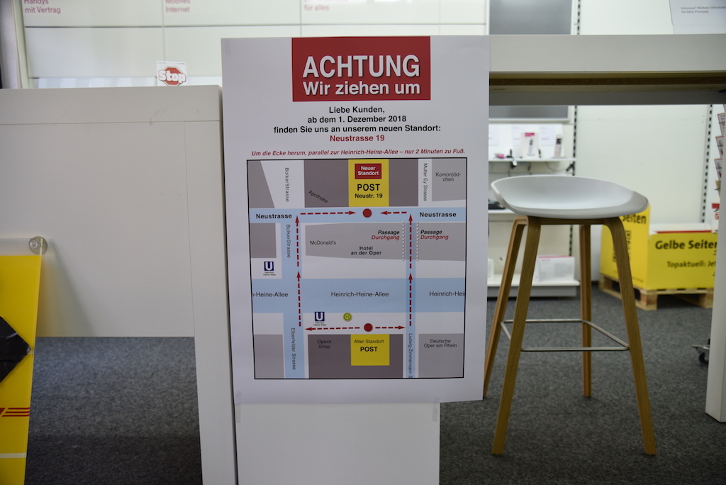 Postfiliale Heinrich-Heine-Allee zieht&nbsp;um