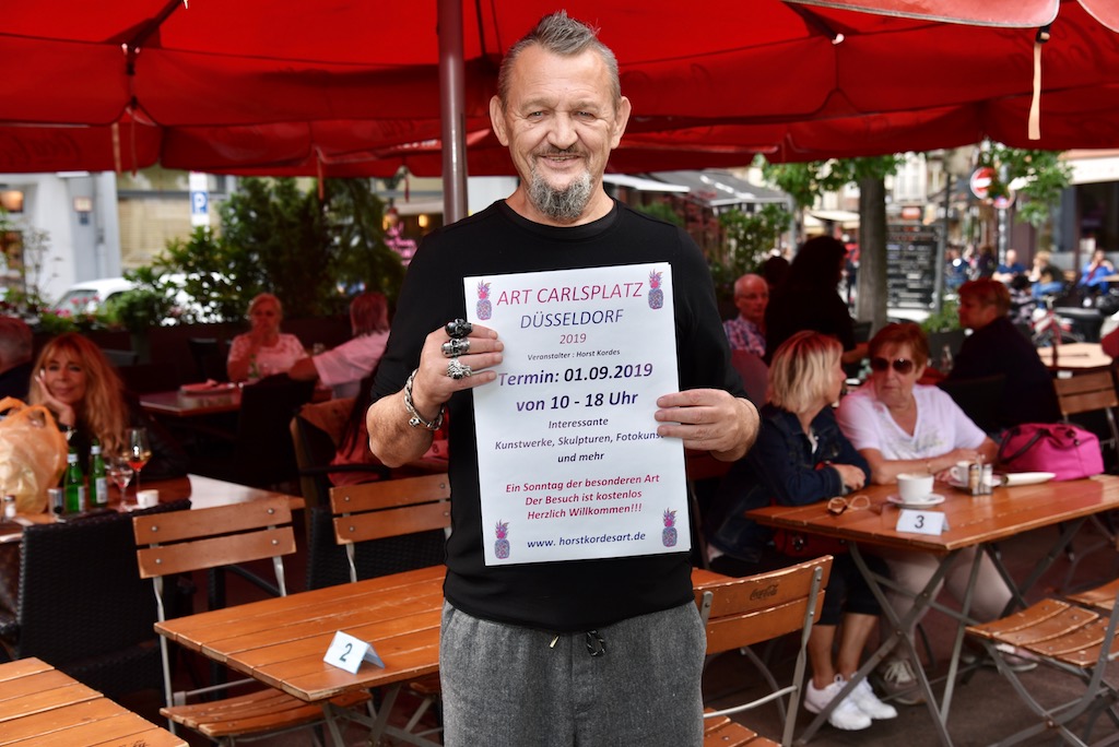 Pop Art Künstler Horst Kordes organisiert Kunstausstellung auf dem Carlsplatz
