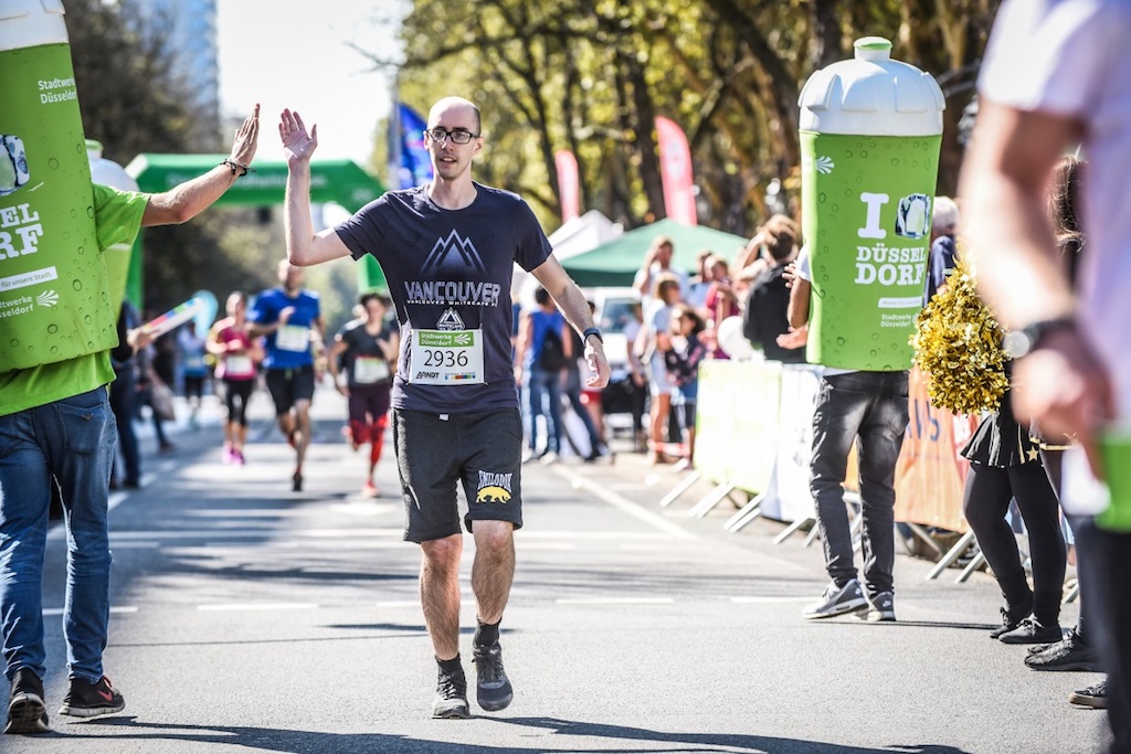 32. Stadtwerke Düsseldorf Halbmarathon auf der KÖ am 8. September 2019