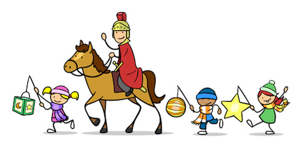 Sankt Martin reitet wieder durch die Stadt