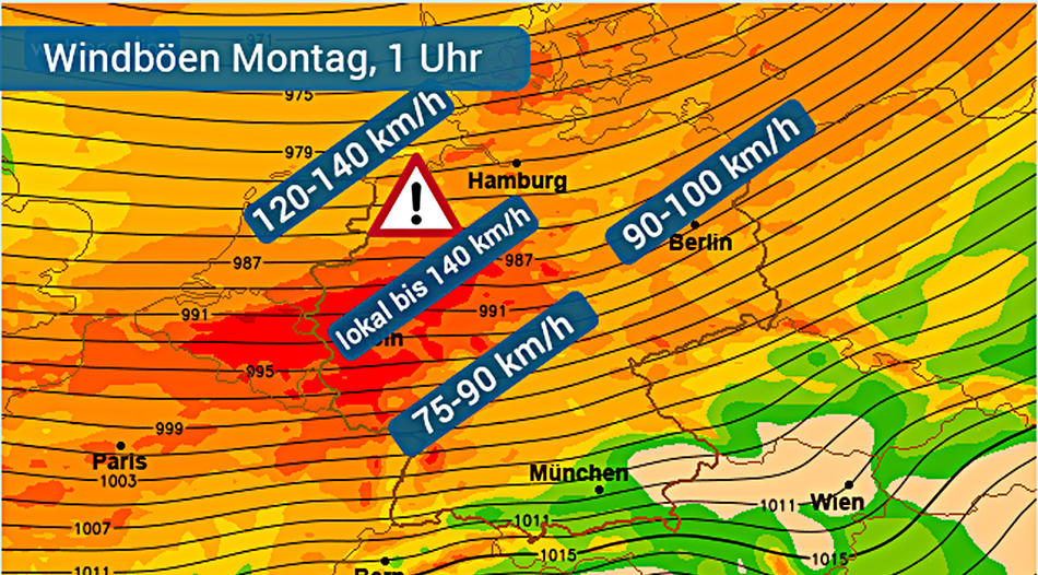Einschränkungen durch Sturmtief “Sabine” in der Landeshauptstadt