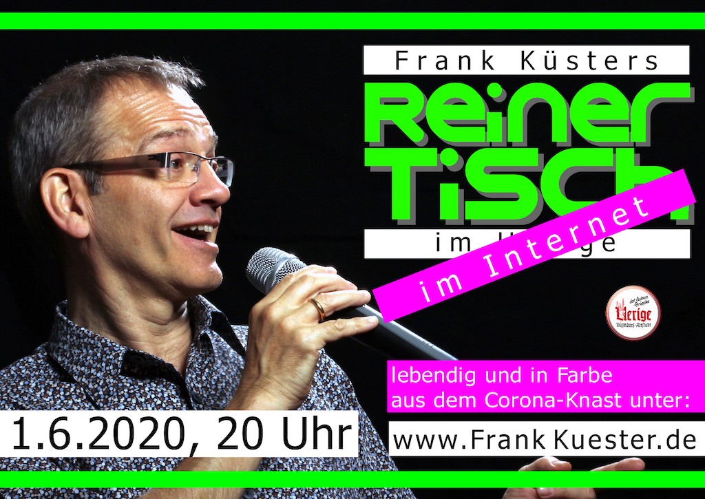 Reiner Tisch nicht im Brauhaus, sondern Online