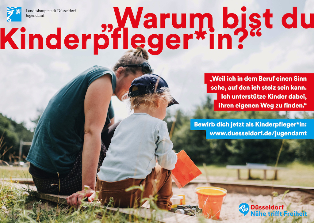 Neue Werbekampagne für den Kinderpflegeberuf