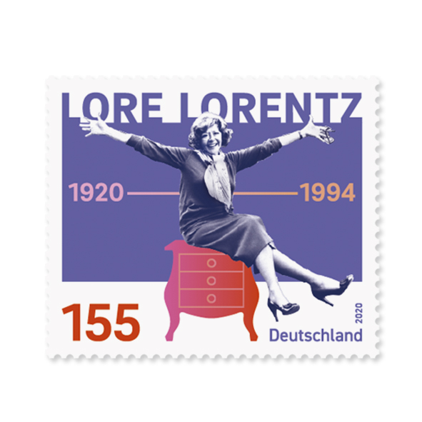 Lore Lorentz hat es auf eine Briefmarke geschafft