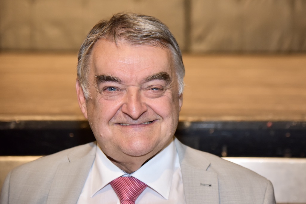 Innenminister Herbert Reul unterstützt Stephan Keller im Wahlkampf