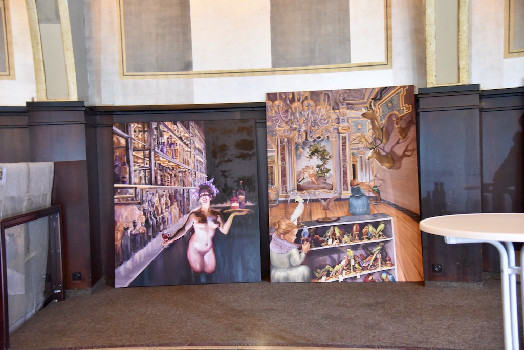 Vorbereitung der Ausstellung Foto: LOKALBÜRO