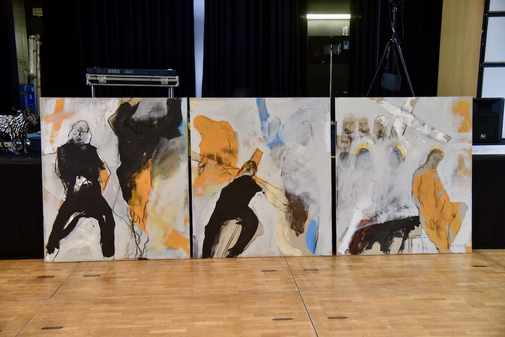 Vorbereitung der Ausstellung Foto: LOKALBÜRO