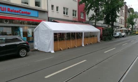 Gastronomen dürfen Außenterrassen schützen