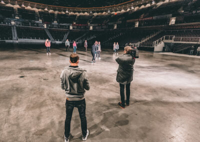 Dreh zum Video in der König-Pilsener-ARENA Foto: enkelson