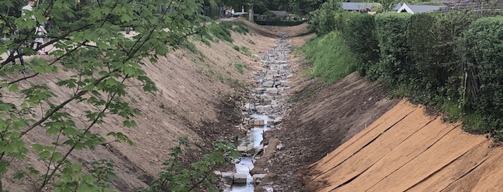 Geschundener Pillebach — es geht ihm besser