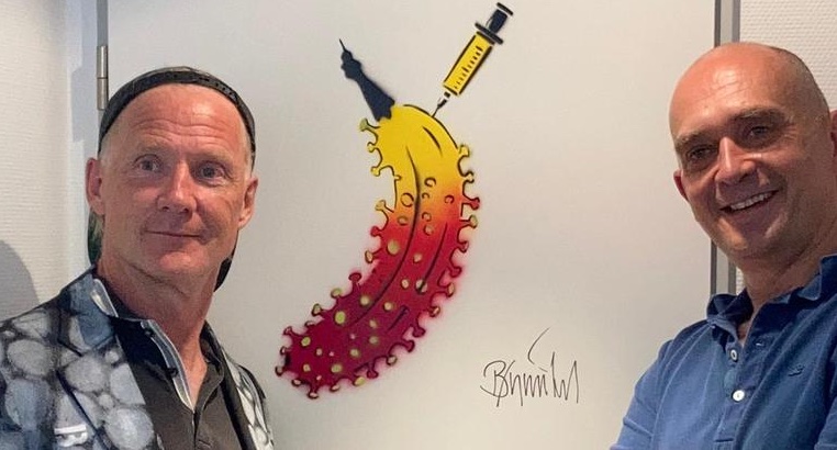 Corona-Kunst Banane für Dr. Peter Sommer