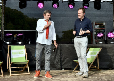 Kalle Wahle und OB Stephan Keller Foto: LOKALBÜRO