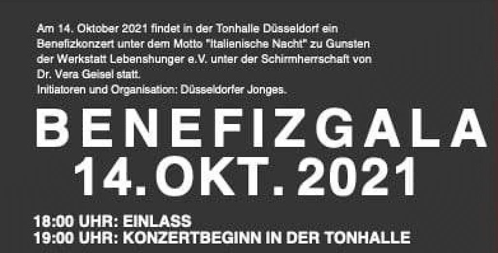 Benefizveranstaltung der Jonges „Italienische Nacht“