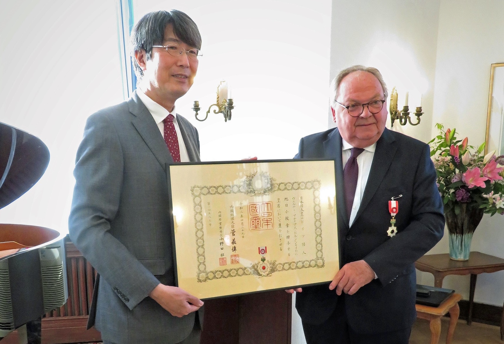 Hoher japanischer Orden für Herrn Werner Matthias Dornscheidt