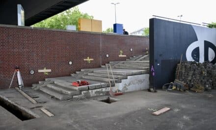 Baustart für neue Rad- und Fußverkehrsrampe am Joseph-Beuys-Ufer