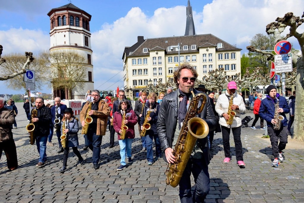 „Saxophon Flashmob“