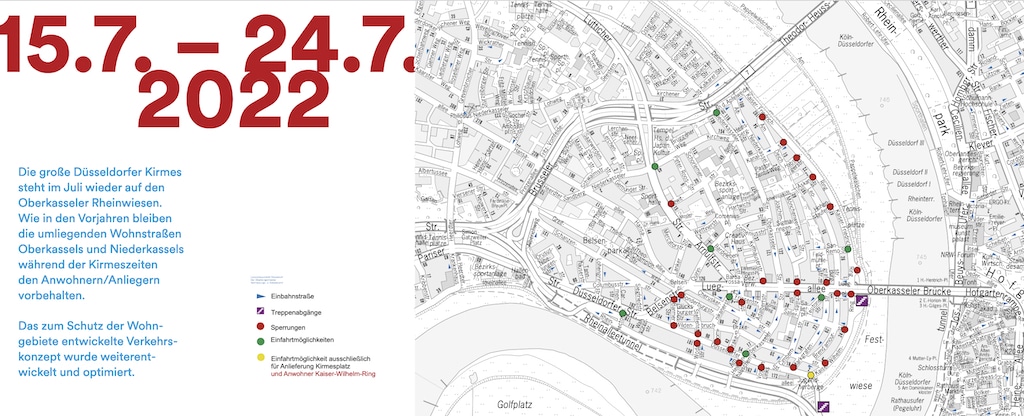 Rheinkirmes 2022: Informationen für Anwohner und Anlieger