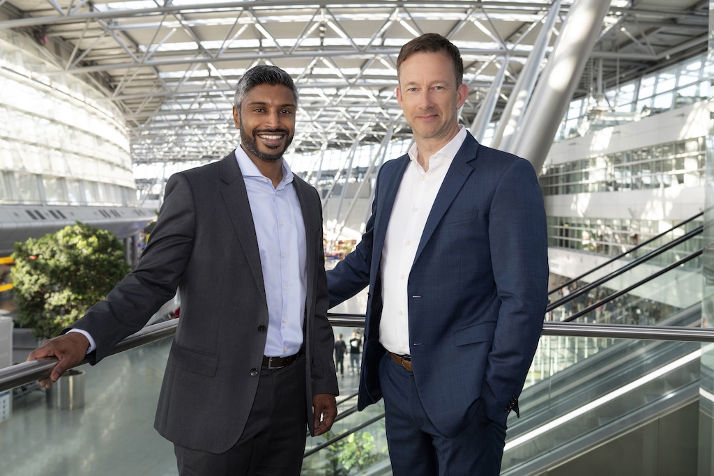 Lars Redeligx und Pradeep Pinakatt werden neue Geschäftsführer der Flughafen Düsseldorf GmbH