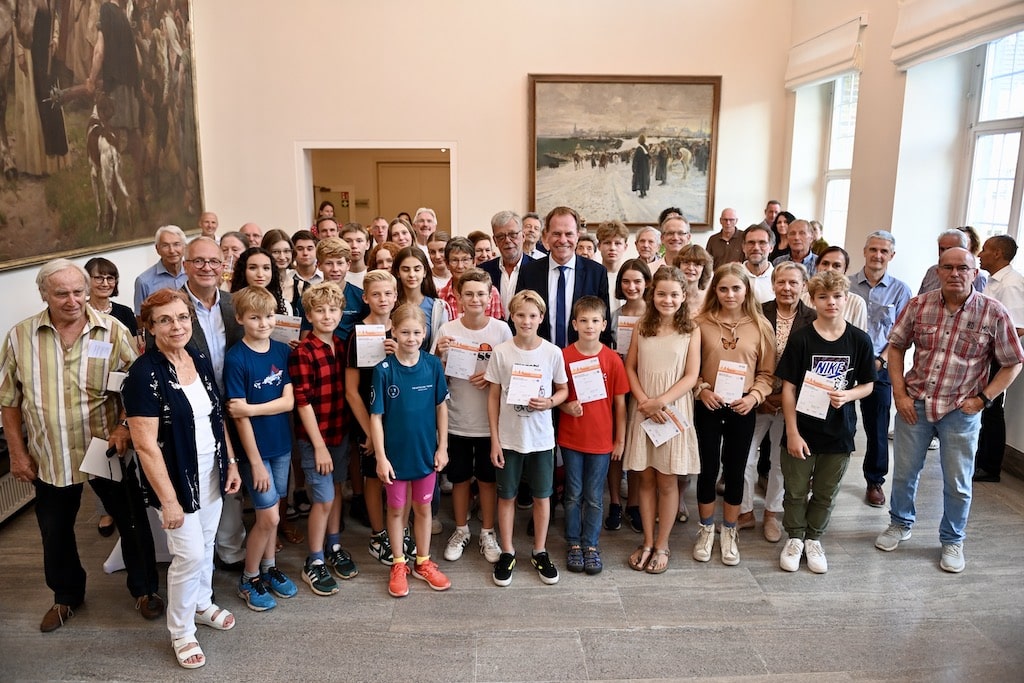Ehrung für Sportabzeichen-Jubilare im Rathaus