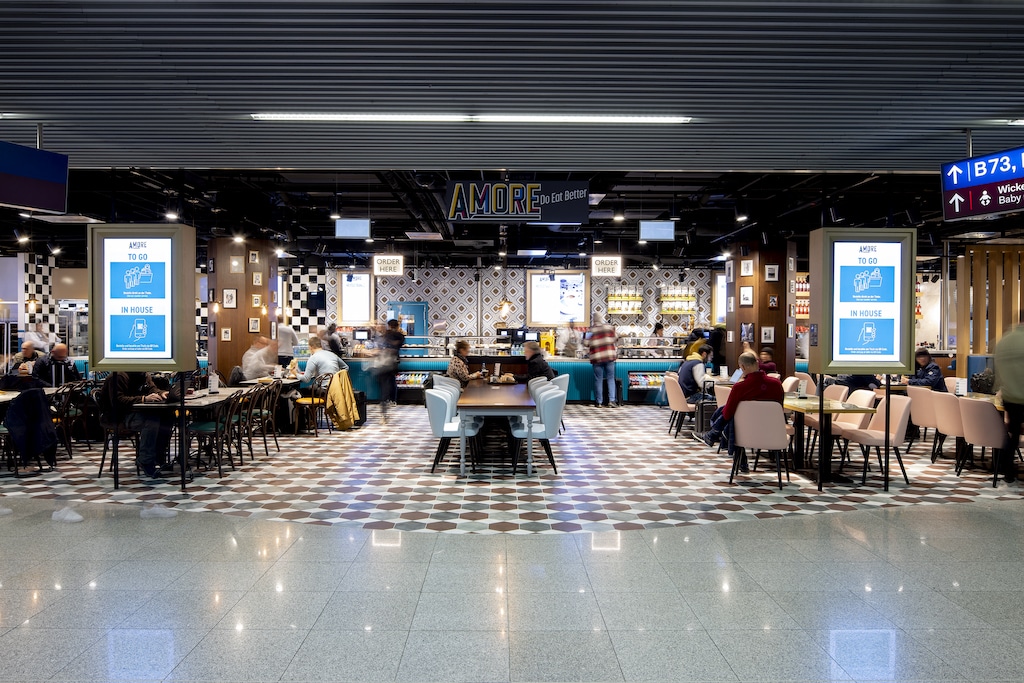 Autogrill eröffnet neues Restaurant AMORE und  Self-Check-Out-Konzept „Grab & Fly“ am Flughafen Düsseldorf