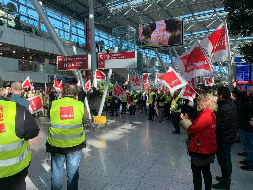 Weitere Warnstreiks im öffentlichen Dienst – Flughafen Düsseldorf betroffen