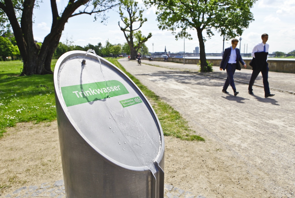 Neue Trinkbrunnen sprudeln in Garath und Friedrichstadt