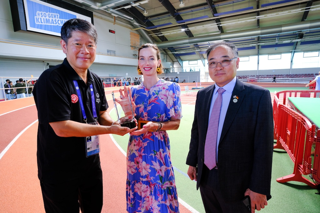 Athletinnen und Athleten aus Südkorea zu Gast bei den “Düsselympics”