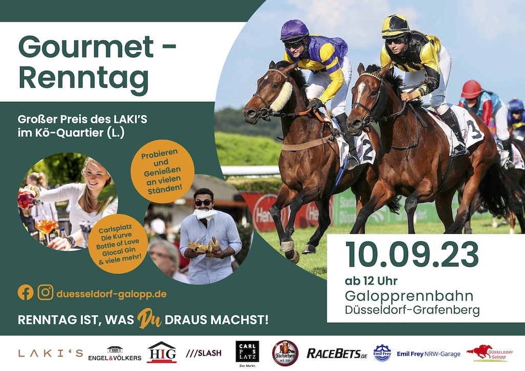 Der erste Gourmet-Renntag auf der Galopprennbahn Düsseldorf