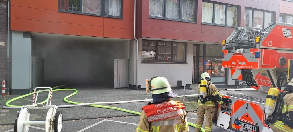 Tiefgaragenbrand in der Bülowstraße