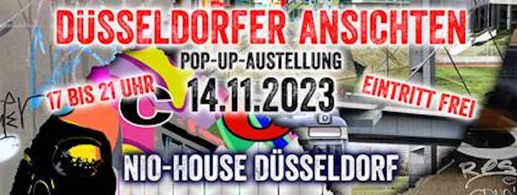 Pop-up Ausstellung von Holger Stoldt: “Düsseldorfer Ansichten” im Nio Autohaus