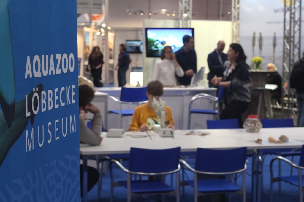 Aktion des Aquazoo Löbbecke Museum auf der boot 2024