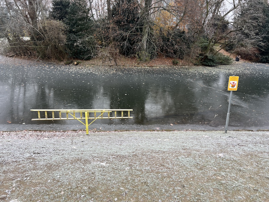 Zwei Kinder im Eis eingebrochen, Ersthelfer retten beide