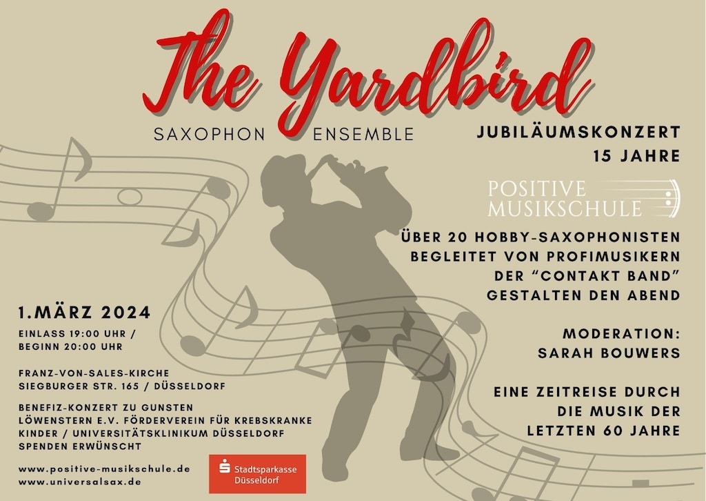 Benefizkonzert der “Positiven Musikschule” — 15 Jahre musikalische Begeisterung