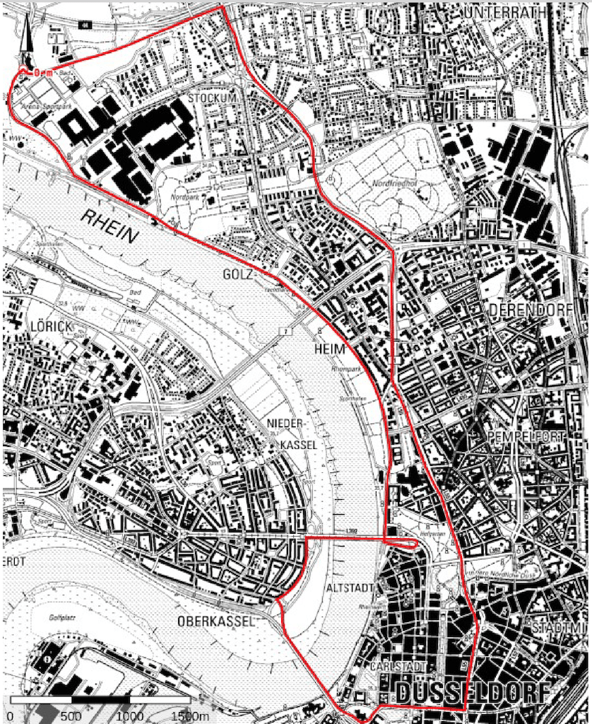 Demonstrationsgeschehen in Düsseldorf — Großer Fahrzeugkorso von der Messe durch die Innenstadt