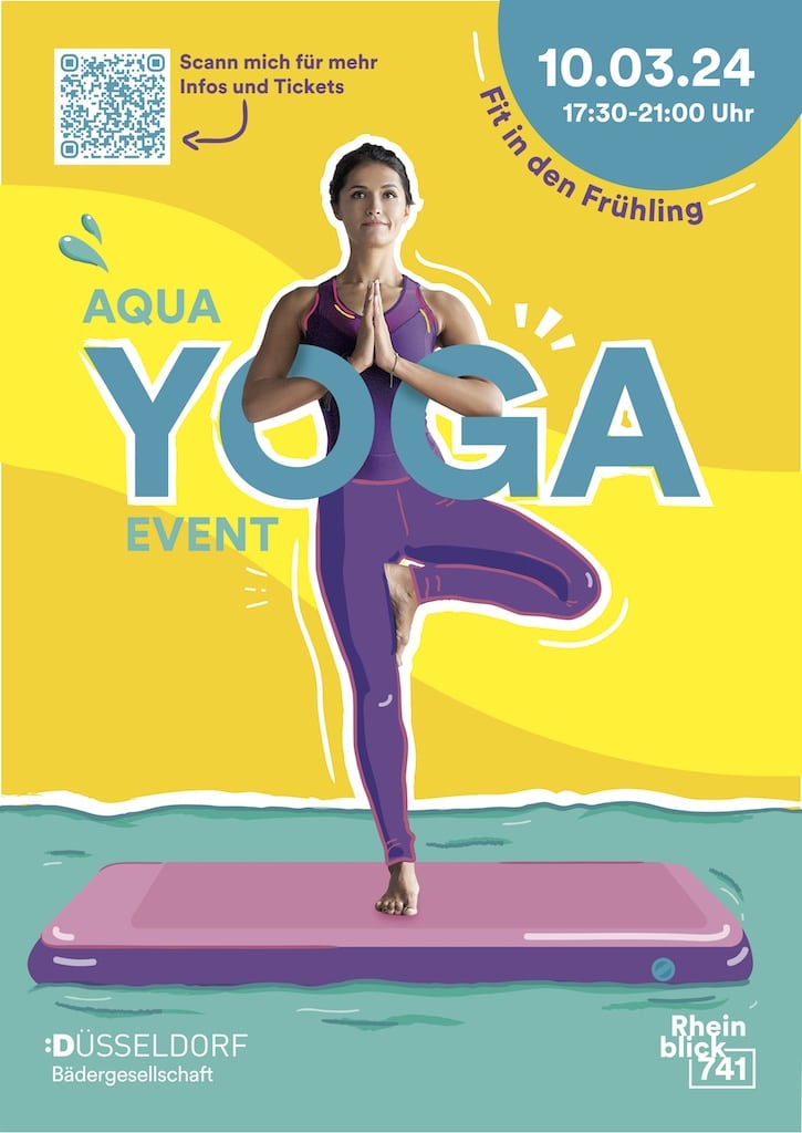 Aqua-Yoga mit Rheinblick