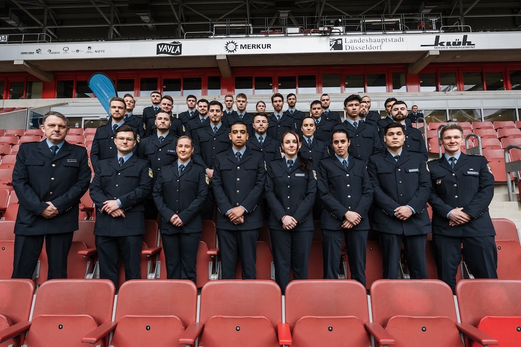 Bundespolizistinnen und Bundespolizisten in der Landeshauptstadt Düsseldorf vereidigt