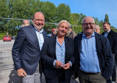 Andreas-Paul Stieber, Babette de Fries und Giuseppe Saittta Foto: LB / Gabriele Schreckenberg