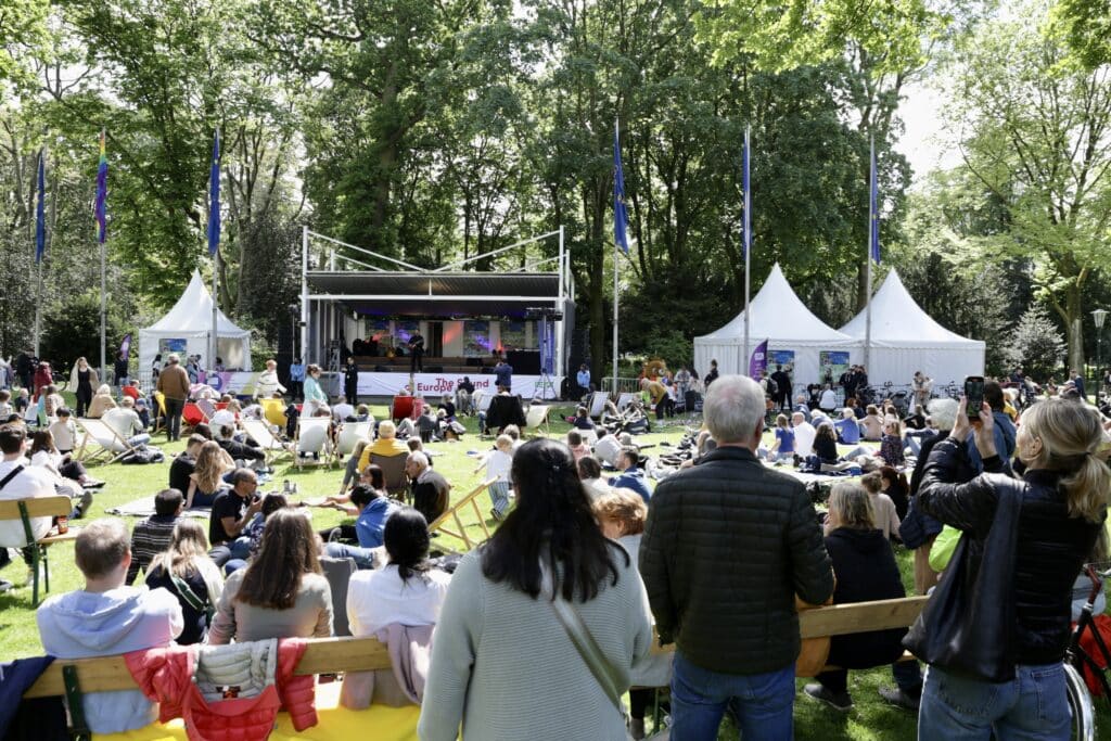 Archivbild Europa-Festival "The Sound of Europe" am Musikpavillon im Düsseldorfer Hofgarten statt. (c) Landeshauptstadt Düsseldorf/Ingo Lammert