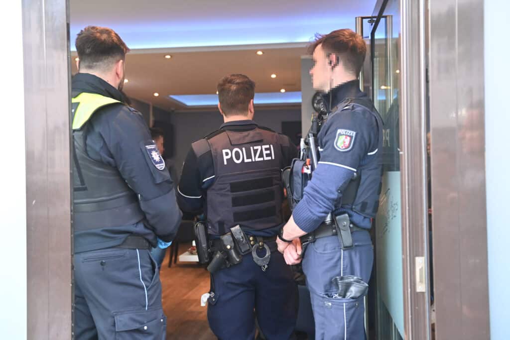 Polizeiaktion gegen illegales Glücksspiel in Düsseldorf