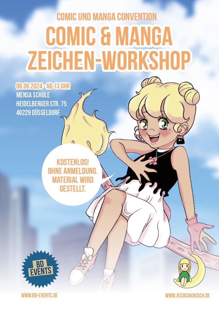 Neue Comic- und Mangaconvention Düsseldorf am Samstag, dem 08.06.2024