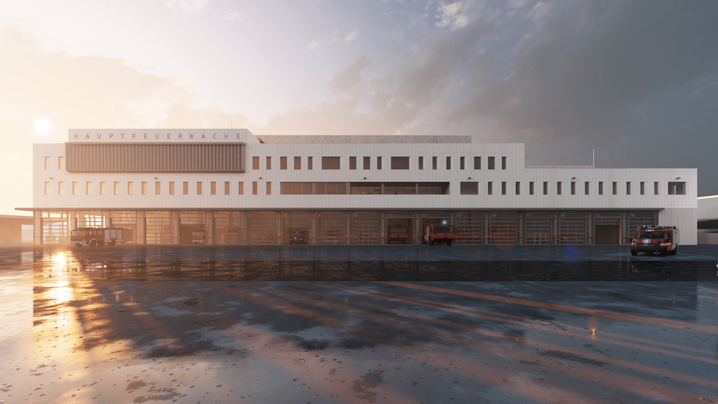 Baubeginn für eine zukunftsweisende Feuerwache am Flughafen