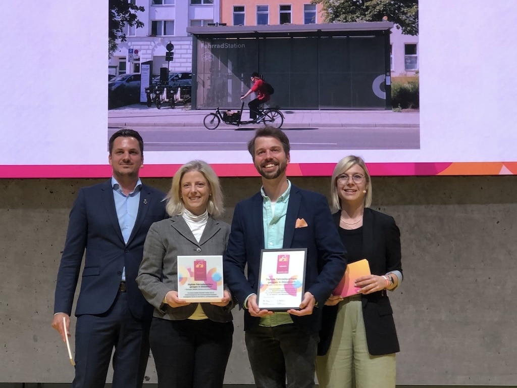 Fahrradquartiersgaragen in Düsseldorf mit Eurobike Award 2024 ausgezeichnet