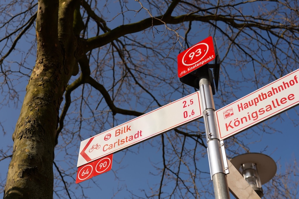 Fahrrad-Ferien-Tipps: Mit neuen Knotenpunkten durch Düsseldorf radeln