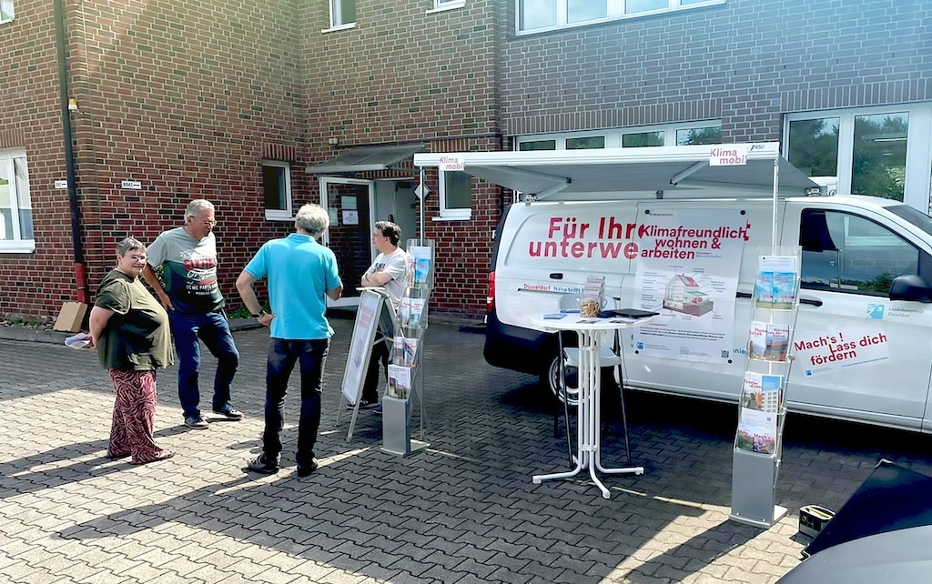 Klimamobil jetzt auch im Einsatz für Betriebe in Düsseldorf
