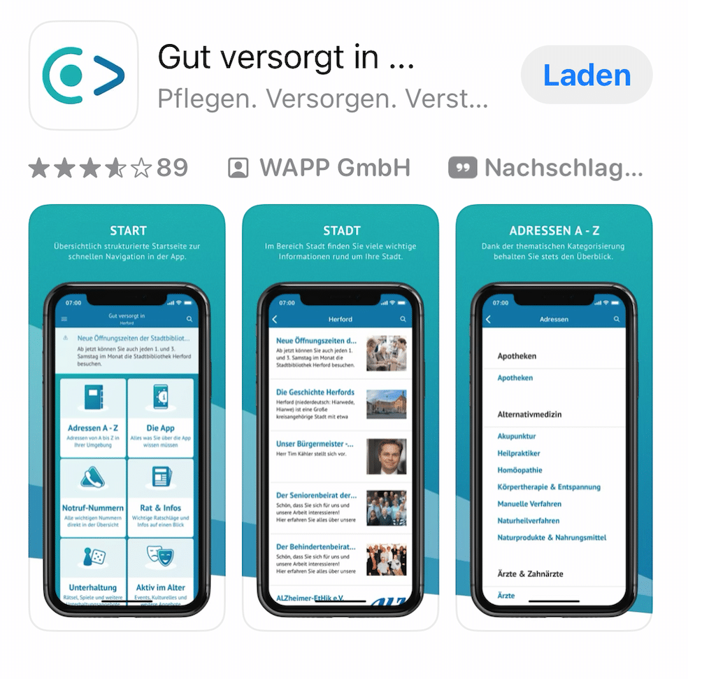 App “Gut versorgt in …” erhält Erweiterung zum Thema Hitzevorsorge