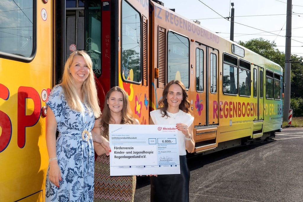 Rheinbahn spendet 10.000 Euro an soziale Einrichtungen in Düsseldorf