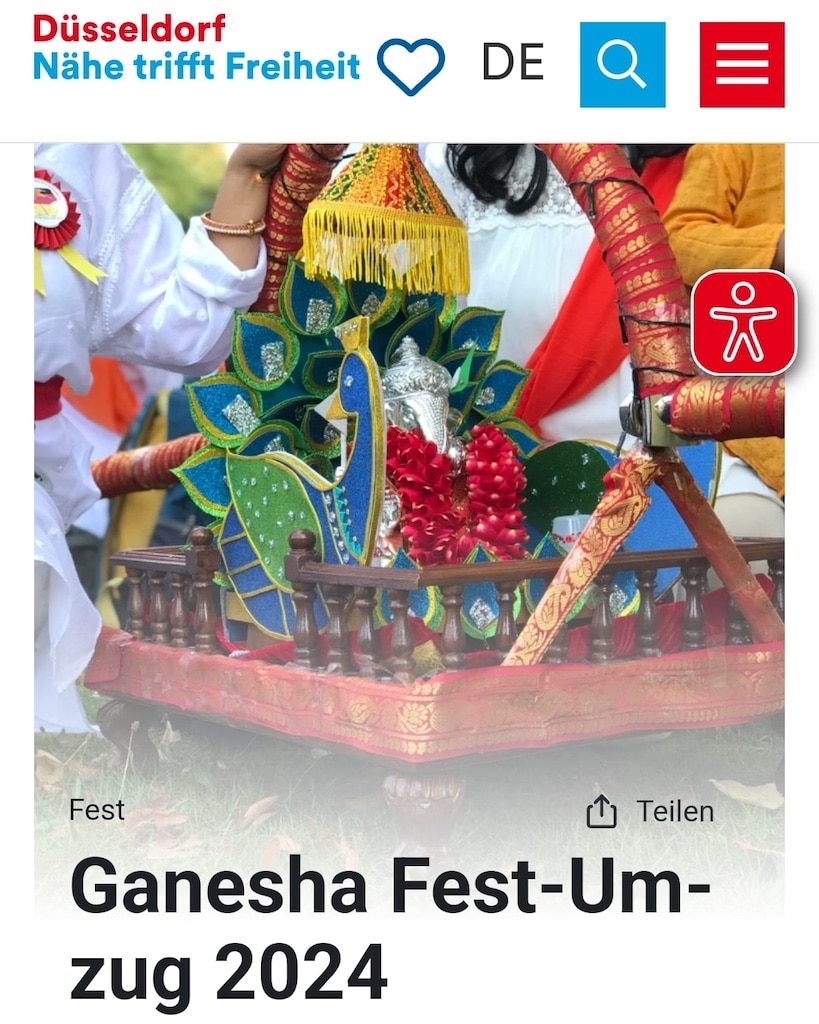 Ganesha Fest 2024: Düsseldorf erwartet ein farbenfrohes Spektakel