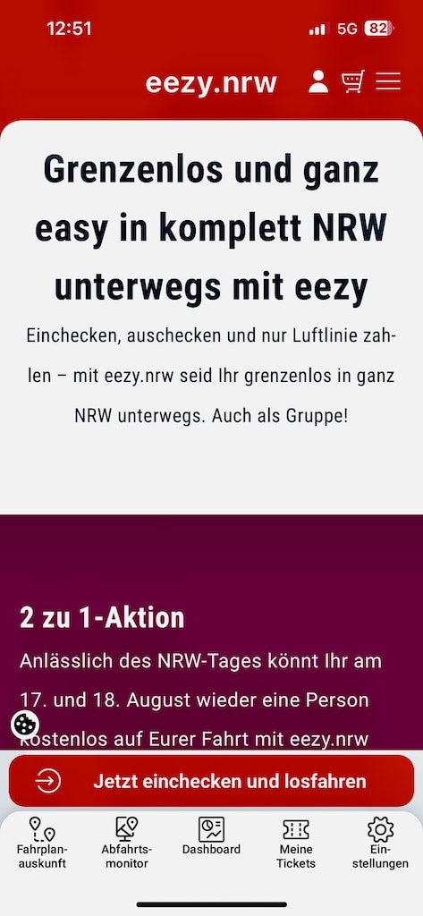 Mit Begleitperson „eezy“ und günstig durch NRW Bus und Bahn fahren