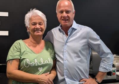 Von Stunde eins an dabei: Brigitte Eichner und Frank Schikarski Foto: Gabriele Schreckenberg